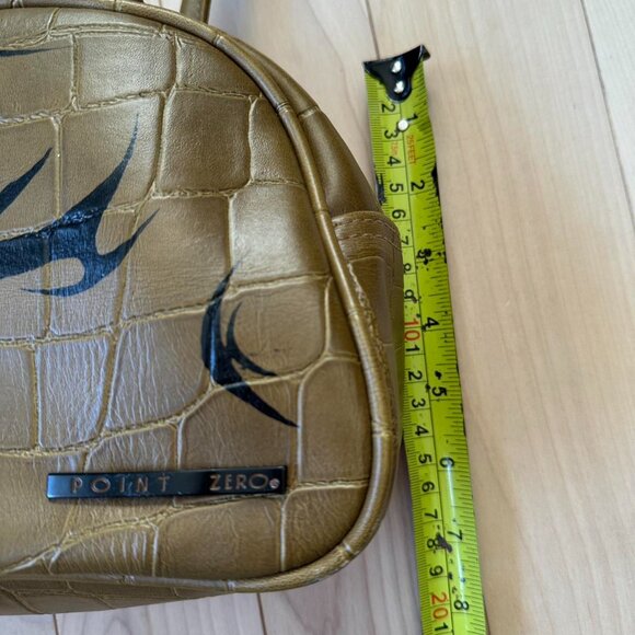 Vintage Y2K Point Zero Bowling Bag – Croc Embossed Pleather - Picture 7 of 8